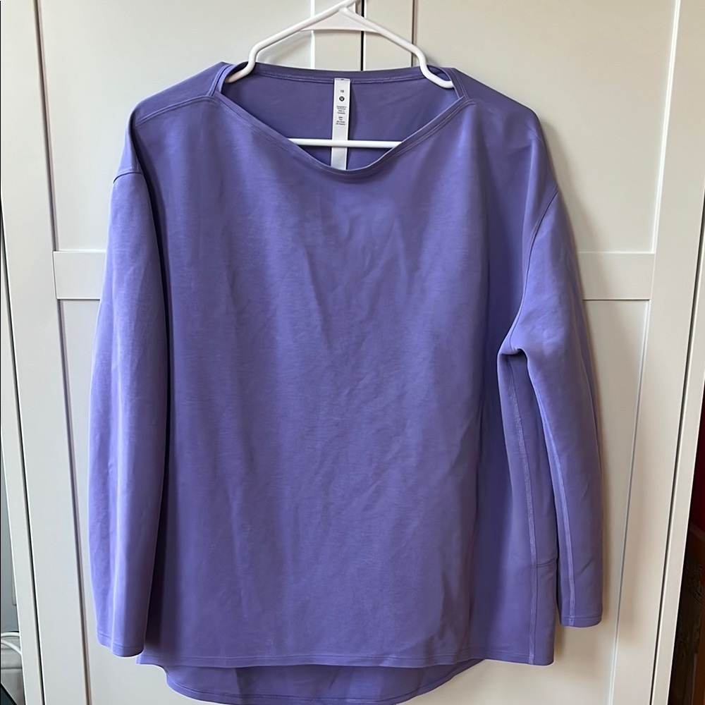 Lululemon Athletica Purple Boxy Light Long Sleeve